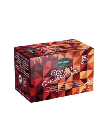 Чай в пакетиках Nordqvist Karpalo-Suolakinuski 20 x 1,75 г гибискус, ройбуш, клюква и соленая карамель