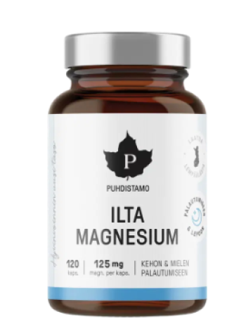 Растительный экстракт магния Puhdistamon Ilta Magnesium 120 кап