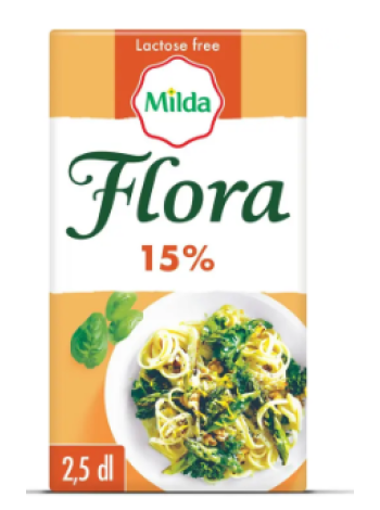 Сливки на растительной основе Flora 15% 250 мл