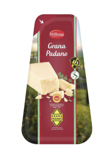 Твердый сыр Milbona Grana Padano DOP 200г