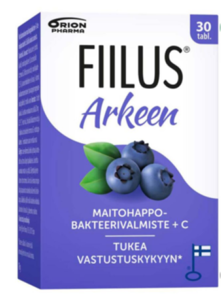 Пищевая добавка FIILUS ARKEEN +C MUSTIKKA 30 шт