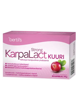 Молочнокислые бактерии с экстракт клюквы KARPALACT STRONG KUURI 20 шт