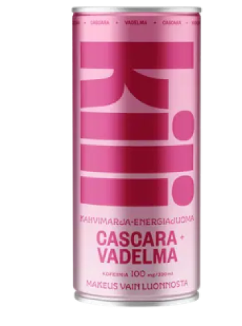 Энергетический напиток Kili Kahvimarja-energiajuoma Cascara + Vadelma 0,33 л каскара и малина