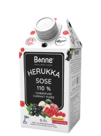 Ягодное пюре без сахара Bonne Herukkasose 110% 0,5л