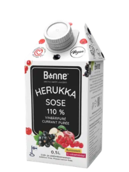 Ягодное пюре без сахара Bonne Herukkasose 110% 0,5л