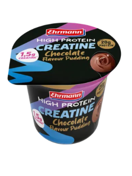 Протеиновый пудинг Ehrmann High Protein со вкусом шоколада и креатином 230 г