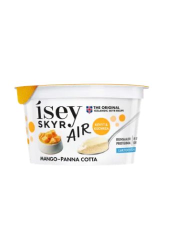 Безлактозный молочный продукт со вкусом манго и панна-котты Isey Skyr Air 125 г