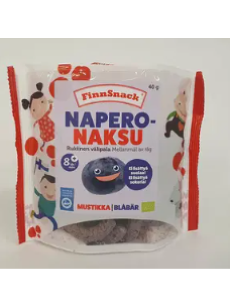 Органическая чернично-ржаная закуска для детей FinnSnack NaperoNaksu 40г