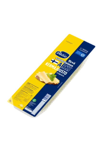 Сливочный сыр в нарезке Valio Hyvä Arki suomalainen kermajuustoviipale 800 г