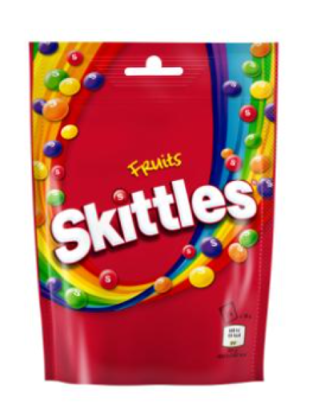 Веганские жевательные конфеты Skittles Fruit 136 г с фруктовым вкусом