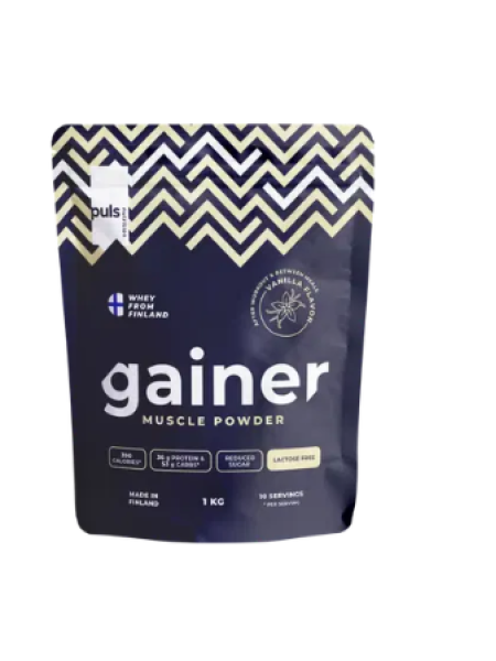 Порошок для приготовления мышечного порошка PULS Gainer 1 кг со вкусом ванили 