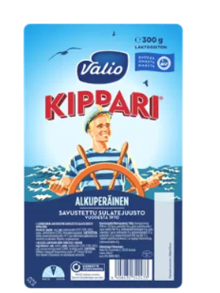 Копченый сыр в нарезке Валио Valio Kippari 300 г без лактозы