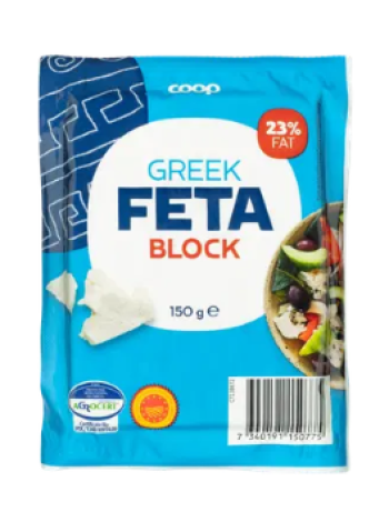 Сыр фета с низким содержанием лактозы Coop fetajuusto vähälaktoosinen 150 г