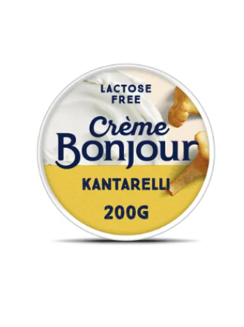 Сыр без лактозы Creme Bonjour Kantarelli 200г с лисичками