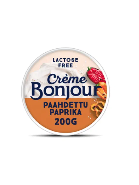 Сыр без лактозы Crème Bonjour paahdettu paprika 200г паприка