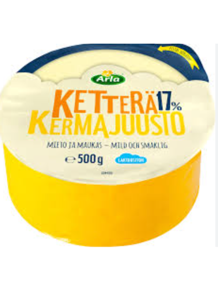 Сыр сливочный Arla Ketterä kermajuusto 17% 500 г без лактозы