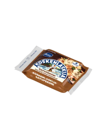 Сыр с копченым беконом Valio Koskenlaskija savupekoni sulatejuustoviipale laktoositon 200г в нарезке