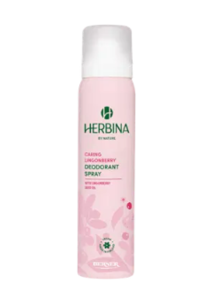 Дезодорант-спрей Herbina Caring Lingonberry 100мл