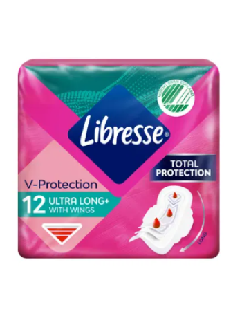 Ежедневные прокладки с крылышками LIBRESSE side Ultra Long+ Wings 12 шт