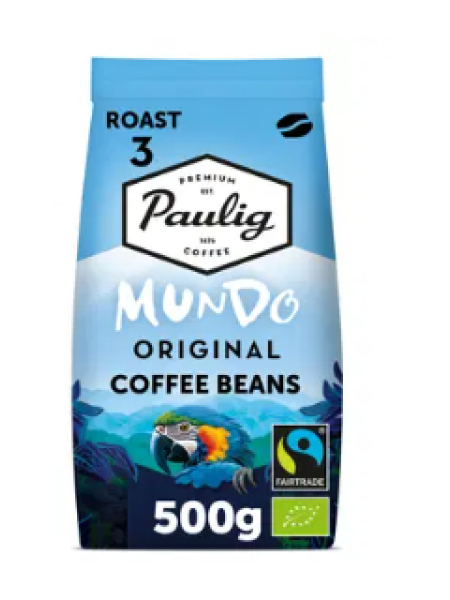 Кофе в зернах Paulig Mundo Fair trade 500 г  органический