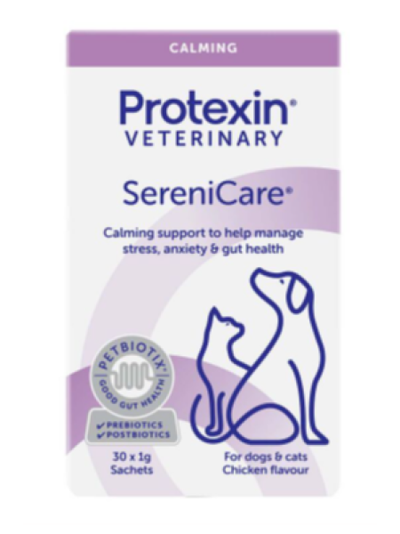 Препарат для животных при стрессовых и тревожных ситуациях PROTEX SERENICARE 30 x 1 г