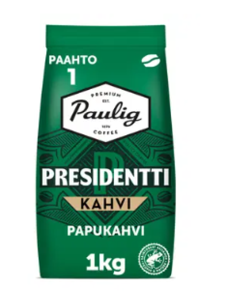 Кофе в зернах Paulig Presidentti № 1 1кг