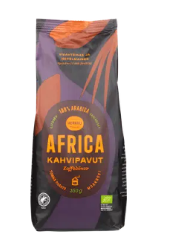 Кофе в зернах органическое Herkku Africa 350 г темная обжарка 