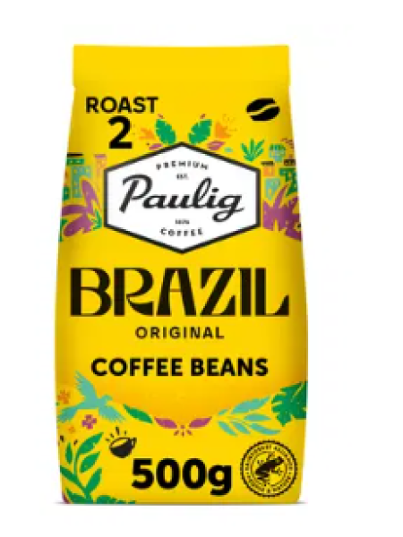 Кофе в зернах Paulig Brazil Original UTZ 500 г 