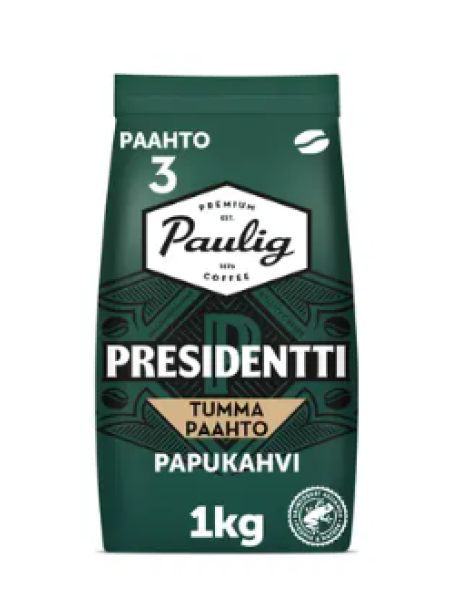 Кофе в зернах Presidentti Tumma Paahto 1 кг