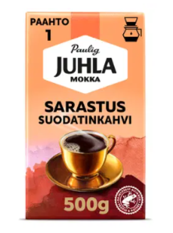 Кофе молотый Paulig Juhla Mokka Sarastus фильтрованный помол 500г