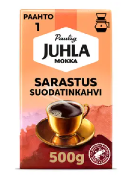 Кофе молотый Paulig Juhla Mokka Sarastus фильтрованный помол 500г