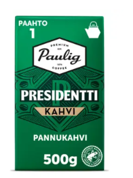 Кофе молотый Paulig Presidentt iKahvi Utz 500г обжарка № 1