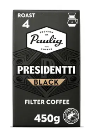 Кофе молотый Paulig Presidentti Black Label 450г
