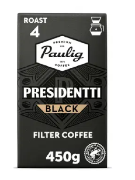 Кофе молотый Paulig Presidentti Black Label 450г