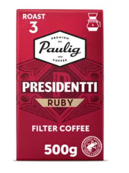 Кофе молотый Paulig Presidentti Ruby 500г
