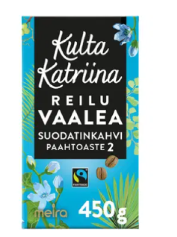 Кофе фильтрованный Kulta Katriina Reilu Vaalea 450 г