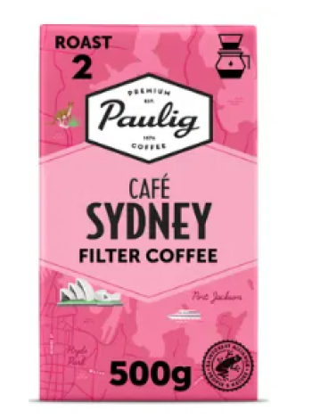 Молотый кофе Paulig Cafe Sydney UTZ 500г
