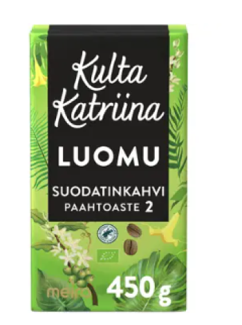 Молотый кофе органичнский Kulta Katriina Luomu 450г