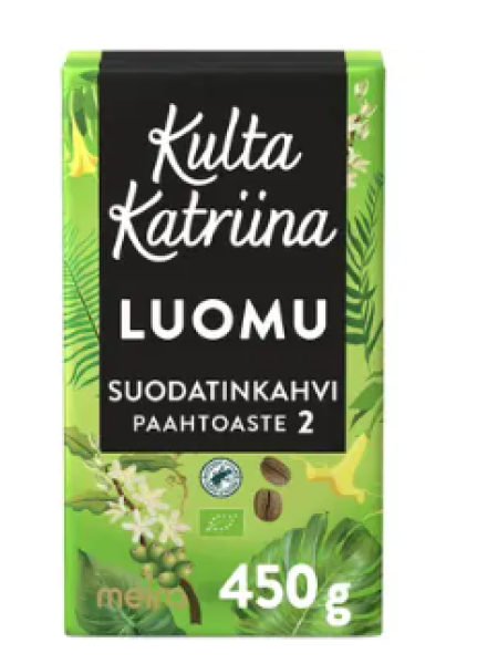 Молотый кофе органичнский Kulta Katriina Luomu 450г