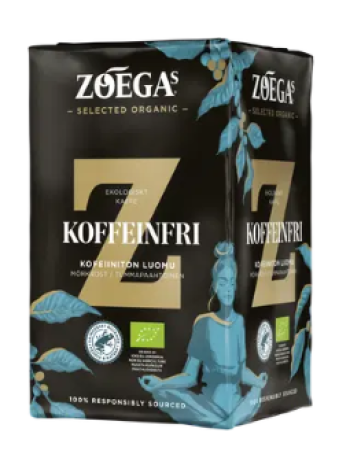 Органический фильтрованный кофе без кофеина Zoégas kofeiiniton luomu suodatinkahvi 450г