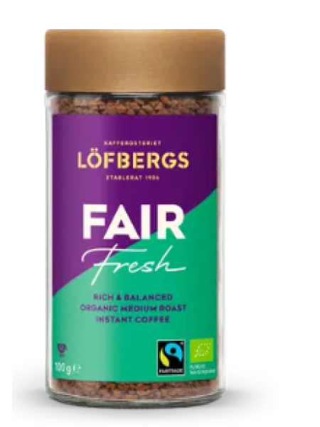 Растворимый кофе Löfbergs Fair Fresh Fairtrade Organic 100 г 