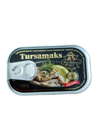 Натуральная печень трески Pirate Barbarossa`s gold tursamaks 120г