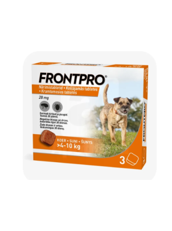 Жевательные таблетки FRONTPRO 28 мг N3 (4-10 кг)
