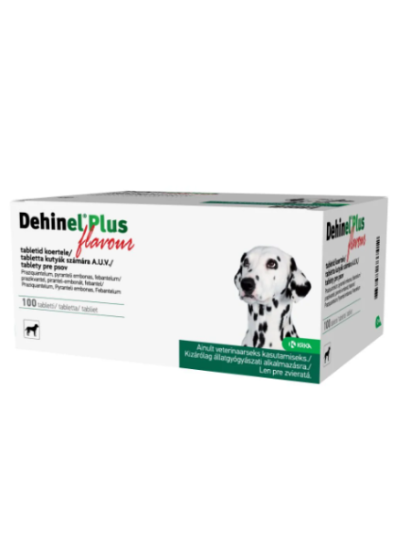 Противоглистные средства DEHINEL PLUS FLAVOUR TABL 50MG+150MG+144MG N100 