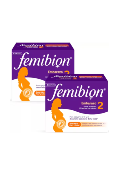 Поливитаминный препарат с рыбьим жиром для беременных женщин FEMIBION RASKAUS 2 + D3 28 таб +28