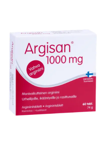 Витамины для сердца Argisan L-аргинин 1000 мг 60 таб