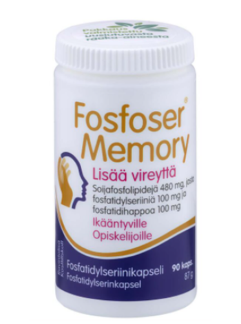 Препарат с фосфолипидами для улучшения памяти Fosfoser Memory 90 капсул