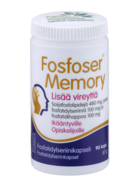 Препарат с фосфолипидами для улучшения памяти Fosfoser Memory 90 капсул