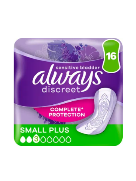 Набор прокладок при недержания мочи Always Discreet Small Plus 16 шт