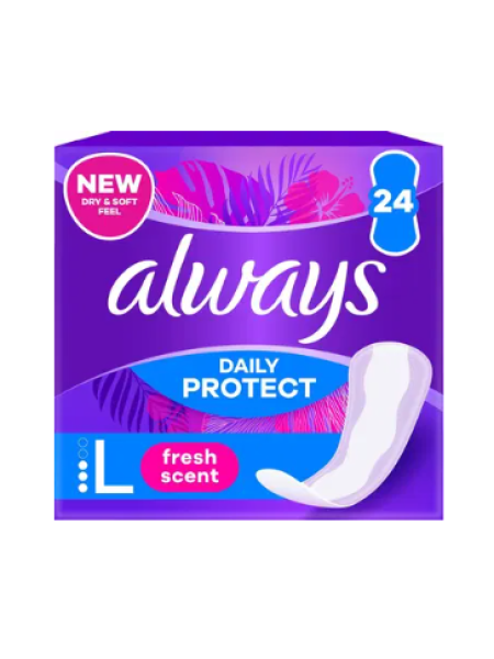 Ежедневные прокладки Always Dailies Long Fresh Always Daily Protect 24 шт